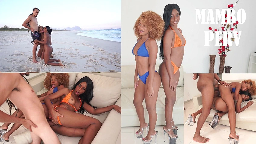 MAMBO TOUR #6: Jasminy Villar & Rebeca Villar Gets Nasty At The Beach Then Fuck Big Dicks (Anal, ATOGM, Monster Cock, Gapes, Ebony, 1On2, 2On2 )OB171_A
